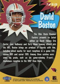 1999 Ultra - Caught in the Draft #7 CD David Boston Back