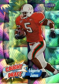 1999 Ultra - Caught in the Draft #10 CD Edgerrin James Front