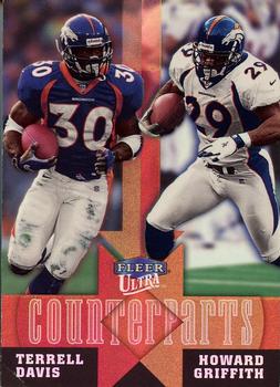 1999 Ultra - Counterparts #3 CP Terrell Davis / Howard Griffith Front