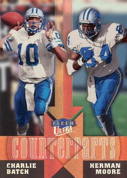1999 Ultra - Counterparts #13 CP Charlie Batch / Herman Moore Front