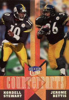 1999 Ultra - Counterparts #15 CP Kordell Stewart / Jerome Bettis Front