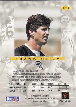 1995 Playoff Absolute #101 Frank Reich Back