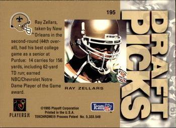1995 Playoff Absolute #195 Ray Zellars Back
