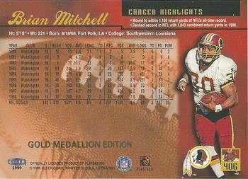 1999 Ultra - Gold Medallion #40G Brian Mitchell Back