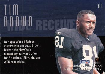 1995 Playoff Contenders #81 Tim Brown Back