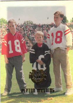 2000 Collector's Edge Peyton Manning Destiny - Holofoil #PM43 Peyton Manning / Eli Manning / Cooper Manning Front