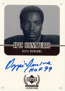 1999 Upper Deck Century Legends - Epic Signatures #ON Ozzie Newsome Front