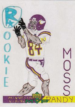 1999 Upper Deck MVP - Draw Your Own Card #W17 Randy Moss Front