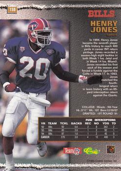1995 Pro Line #159 Henry Jones Back