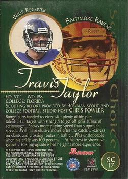 2000 Bowman - Scout's Choice #SC17 Travis Taylor Back