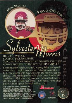 2000 Bowman - Scout's Choice #SC19 Sylvester Morris Back