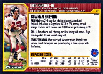2000 Bowman Chrome - Refractors #47 Chris Chandler Back