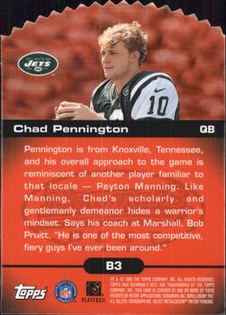 2000 Bowman's Best - Best Bets #B3 Chad Pennington Back