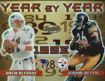 2000 Bowman's Best - Year by Year #Y4 Drew Bledsoe / Jerome Bettis Front