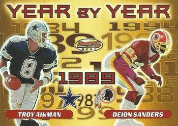 2000 Bowman's Best - Year by Year #Y6 Troy Aikman / Deion Sanders Front