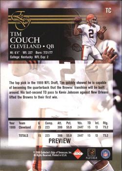 2000 Collector's Edge EG - Previews #TC Tim Couch Back
