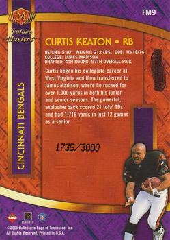 2000 Collector's Edge Masters - Future Masters Silver #FM9 Curtis Keaton Back