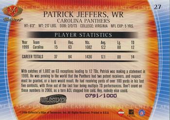 2000 Collector's Edge Masters - HoloSilver #27 Patrick Jeffers Back