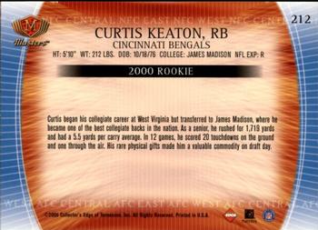 2000 Collector's Edge Masters - Retail #212 Curtis Keaton Back