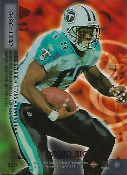 2000 Collector's Edge Masters - Sentinels Gold #S19 Eddie George Back