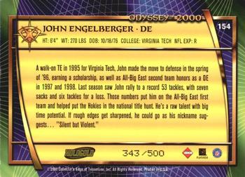 2000 Collector's Edge Odyssey - HoloGold Rookies #154 John Engelberger Back