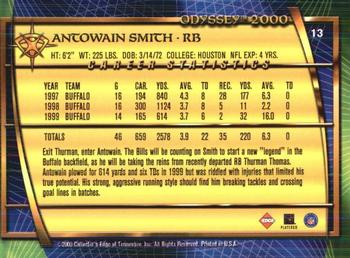 2000 Collector's Edge Odyssey - Retail #13 Antowain Smith Back