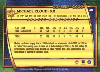 2000 Collector's Edge Odyssey - Retail #48 Michael Cloud Back