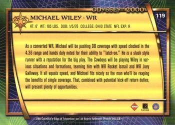 2000 Collector's Edge Odyssey - Retail #119 Michael Wiley Back