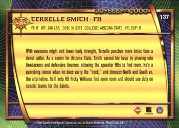 2000 Collector's Edge Odyssey - Retail #137 Terrelle Smith Back