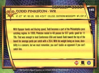 2000 Collector's Edge Odyssey - Retail #145 Todd Pinkston Back