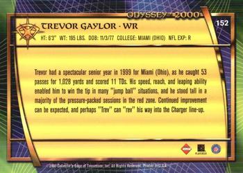 2000 Collector's Edge Odyssey - Retail #152 Trevor Gaylor Back