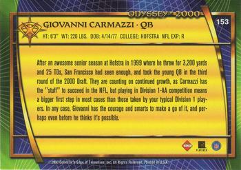 2000 Collector's Edge Odyssey - Retail #153 Giovanni Carmazzi Back