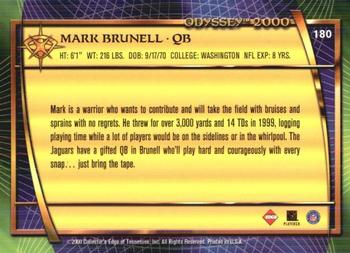2000 Collector's Edge Odyssey - Retail #180 Mark Brunell Back