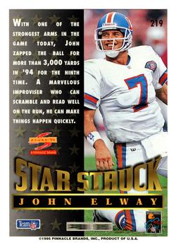 1995 Score #219 John Elway Back
