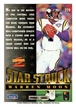 1995 Score #220 Warren Moon Back