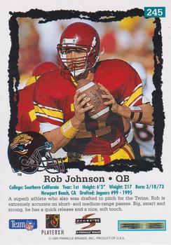 1995 Score #245 Rob Johnson Back