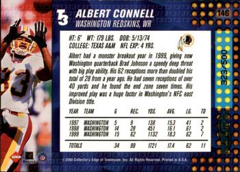 2000 Collector's Edge T3 - HoloPlatinum #146 Albert Connell Back