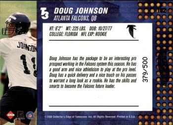 2000 Collector's Edge T3 - HoloPlatinum #152 Doug Johnson Back