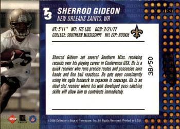 2000 Collector's Edge T3 - HoloRed #193 Sherrod Gideon Back