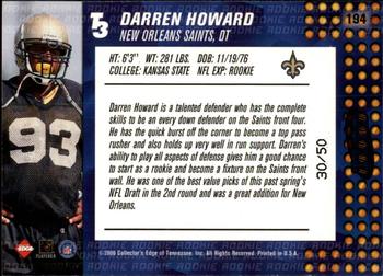 2000 Collector's Edge T3 - HoloRed #194 Darren Howard Back
