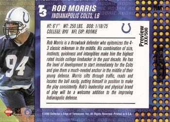 2000 Collector's Edge T3 - Previews #RB Rob Morris Back