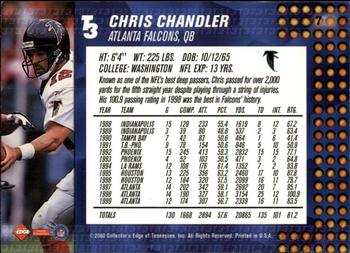 2000 Collector's Edge T3 - Retail #7 Chris Chandler Back