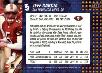 2000 Collector's Edge T3 - Retail #122 Jeff Garcia Back
