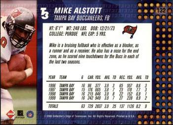 2000 Collector's Edge T3 - Retail #132 Mike Alstott Back