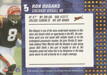 2000 Collector's Edge T3 - Retail #163 Ron Dugans Back