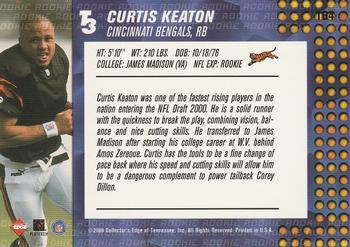 2000 Collector's Edge T3 - Retail #164 Curtis Keaton Back