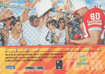 1995 Score - Dream Team #DT7 Jerry Rice Back