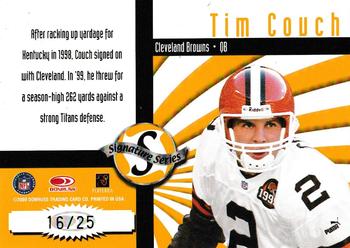 2000 Donruss - Signature Series Gold #NNO Tim Couch Back