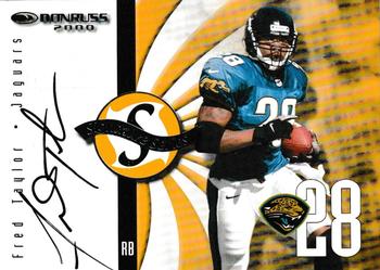 2000 Donruss - Signature Series Gold #NNO Fred Taylor Front