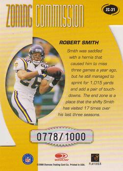 2000 Donruss - Zoning Commission #ZC-31 Robert Smith Back